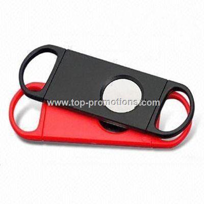 Promotional Plastic Cigar Cutter with Stainless St