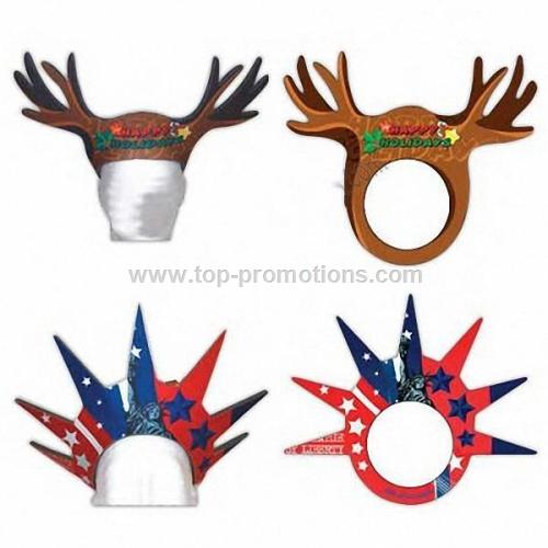 Reindeer Antlers - Foam visor headwear