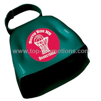 Imprinted Victory Cow Bell Green Each