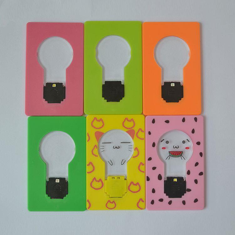 Plastic Flashing LED Pocket Card Light For Promotional