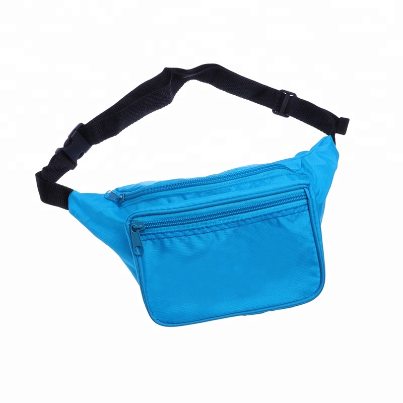 Wholesale PROMO Custom Design Multicolors 3 zippers Sport Fanny Pack