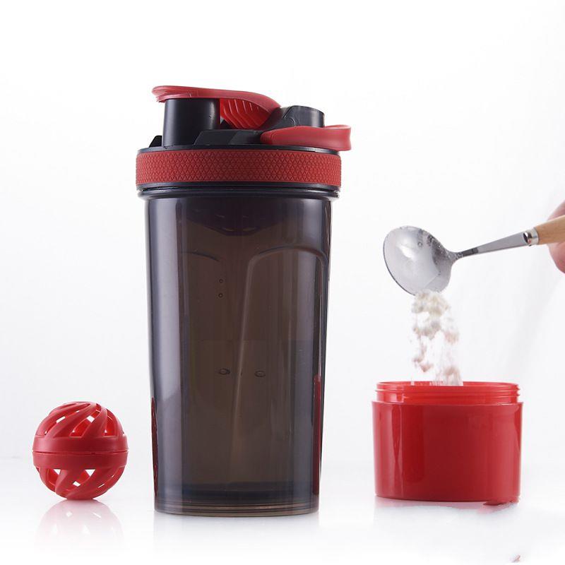 Wholesale Plastic Protein Shaker Bottle With Mixing Ball And Colorful