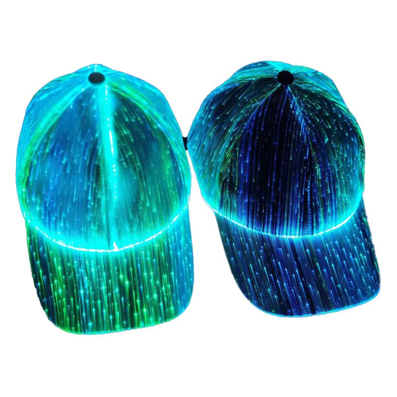 Luminous LED Baseball Cap 7 Colors Glow Hat Unisex DJ Light Up Rave