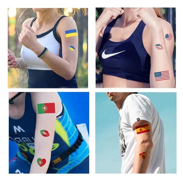 Tattoo Stickers Temporary Brazil Flag Football Body Face Hand Tattoo