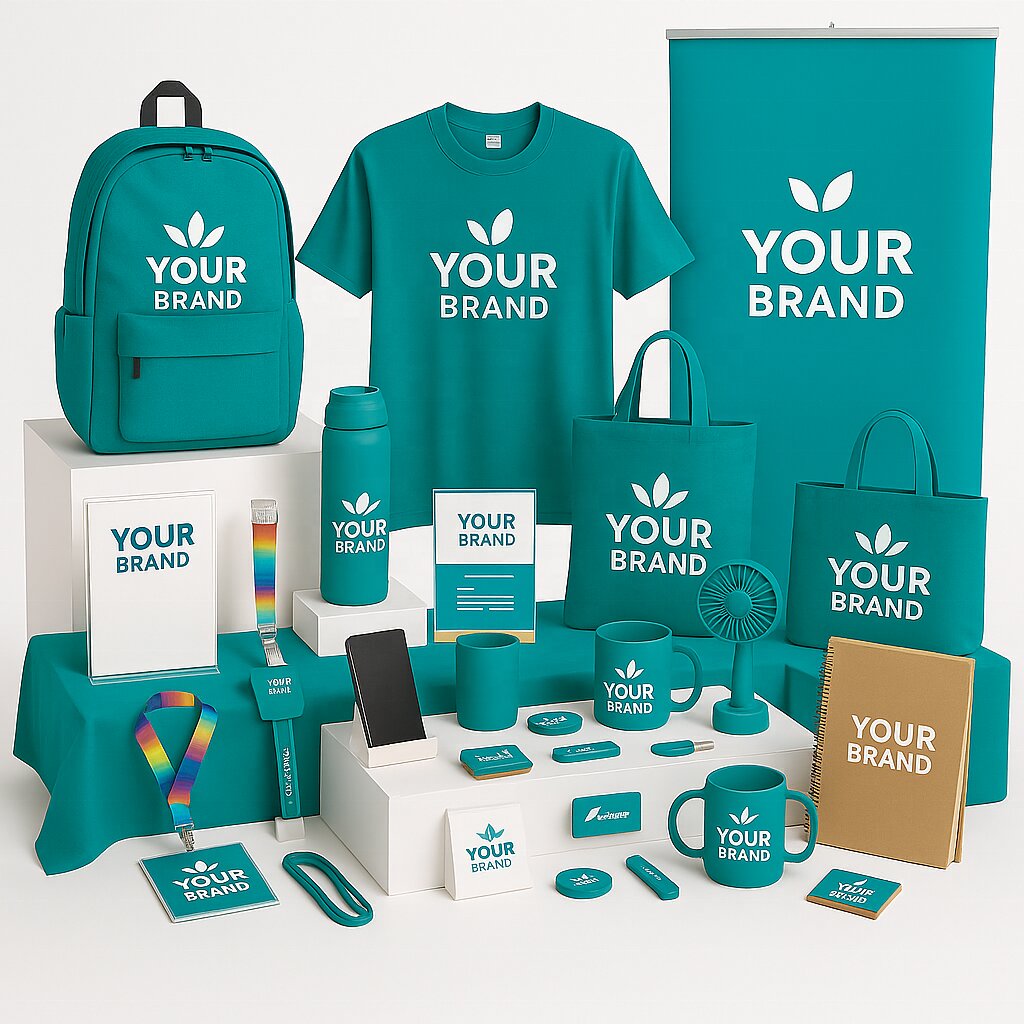 2026Hot Selling Trade Show Marketing Bundle with Logo Banner Stand Tote Bag and Lanyards for Business Exhibitions
