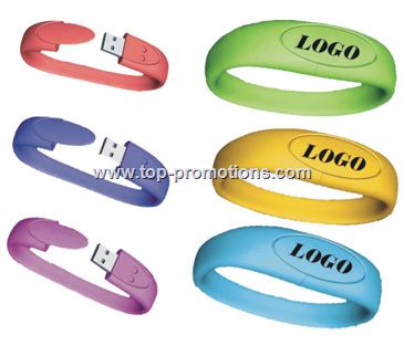 Wristband USB flash drive