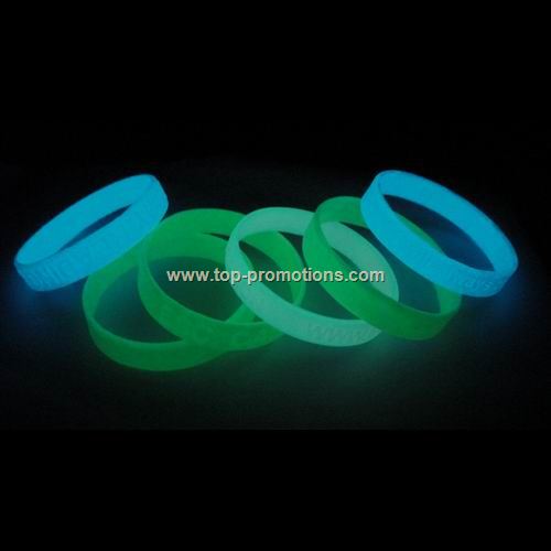 Glow in dark Silicone Wristband