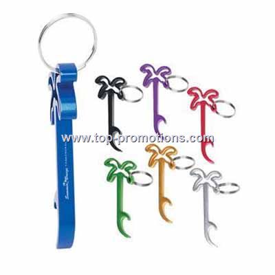 Palm Tree Bottle Opener Key Chain