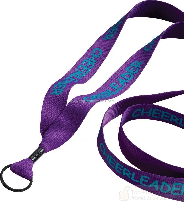 Single-ply polyester breakaway lanyard