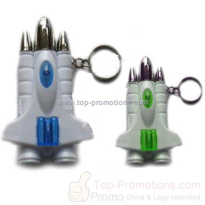 Fighter Shaped LED Light Keychain