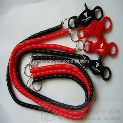 plastic spring keychain