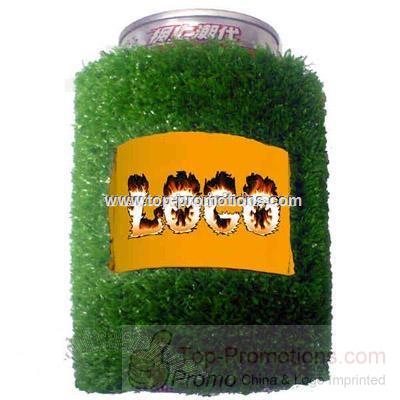 Artificial grass turf can cooler holder