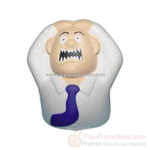 Angry Man Shaped Stress Reliever Ball