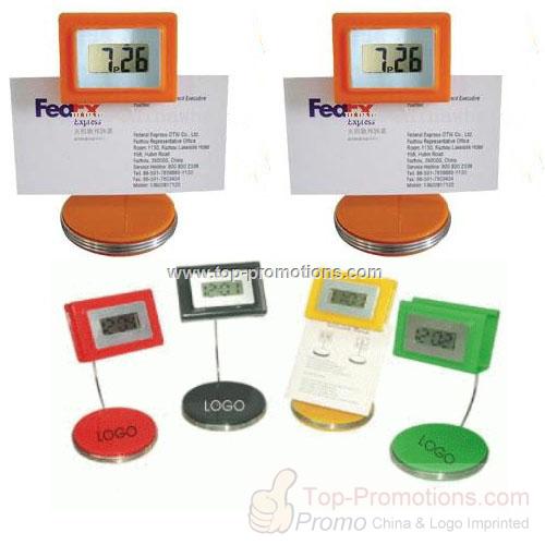 Digital LCD Clock with Memo Holder