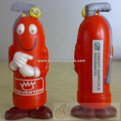 Cartoon Fire Extinguisher Stress Balls