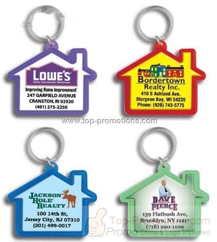 House Shaped Domed Key Tag