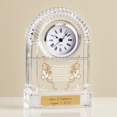 Crystal Wedding Clock