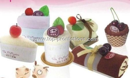 Cake Dessert Hand Towels