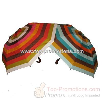 Colorful stripped umbrella by Echo Design