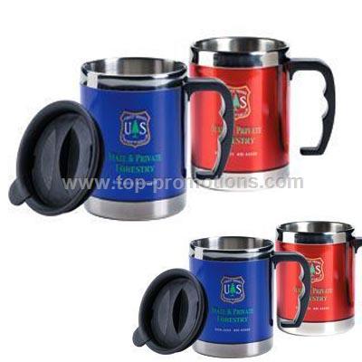 Colorful stainless steel desk mug