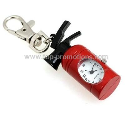 Fire extinguisher keychain watch