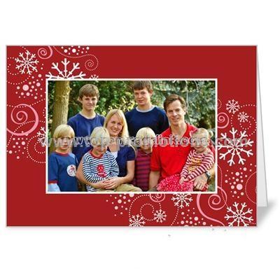 winkle Flakes Scarlet Holiday 5x7 folded card