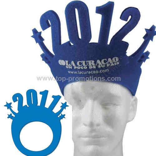Happy New Year foam pop-up visor