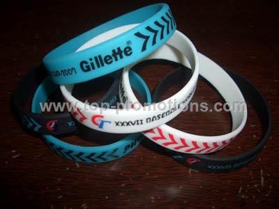 Custom silicone segmented wristband