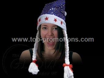 FLASHING SANTA HAT