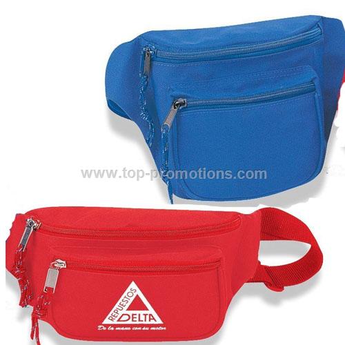 Nylon 3 pocket fanny pack