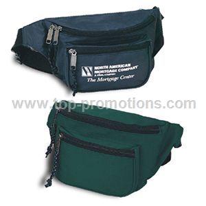 Three Pocket Nylon Fanny Pack