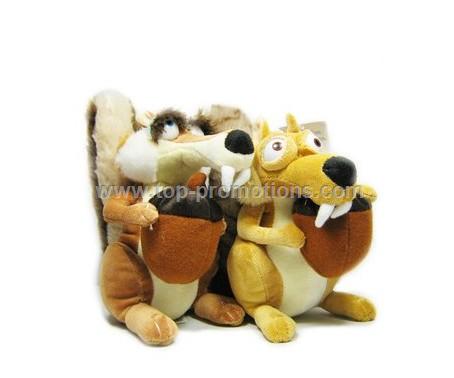 19CM Ice Age Couple squirrel Couple toy