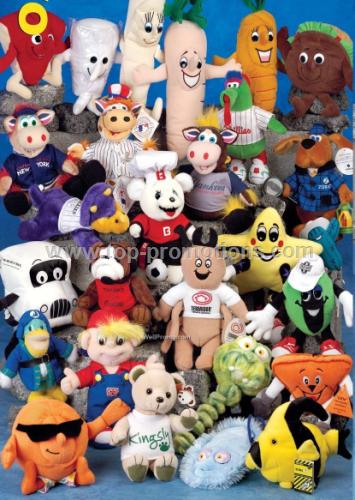 Assorted Custom Plush Stuffed Animals 