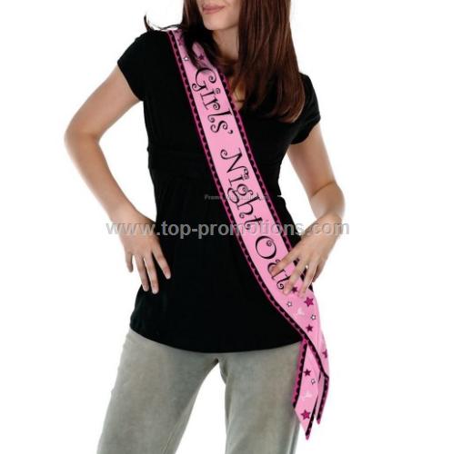 Girl s Night Out Satin Sash