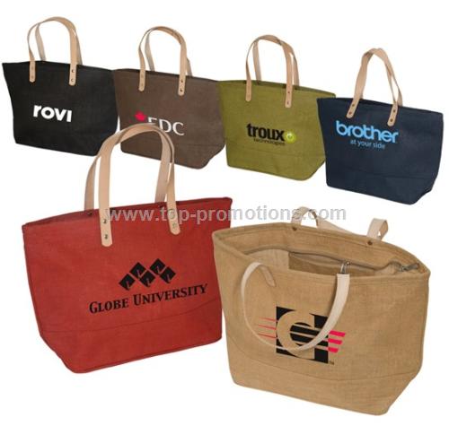 Hampton Jute Tote Bag