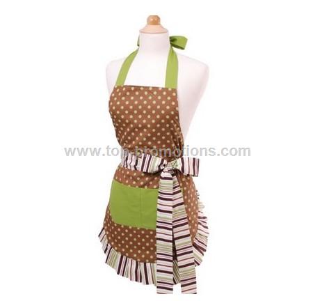 Women  Apron - Cocoa Lime