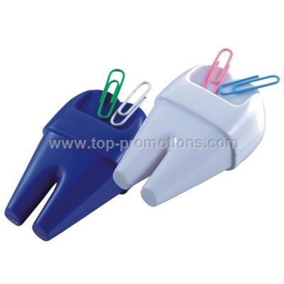 Tooth Shaped Paper Clip Dispenser