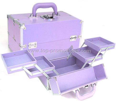 Pink Makeup Train Case