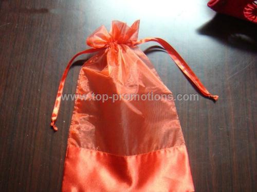 Mesh Drawstring Wine bag