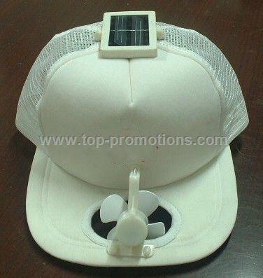 solar cap fan