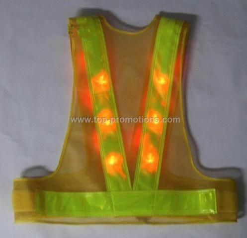 LED Reflective safety vest