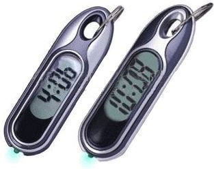 Keychain LCD watch Flashlight