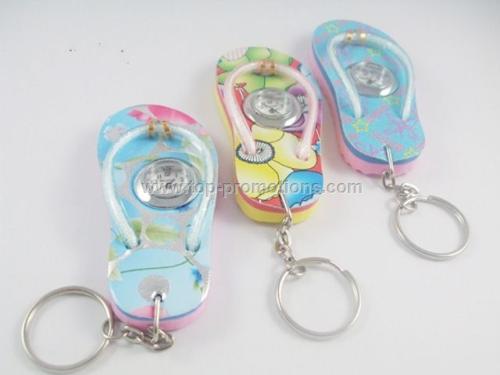 Slipper watch keychain