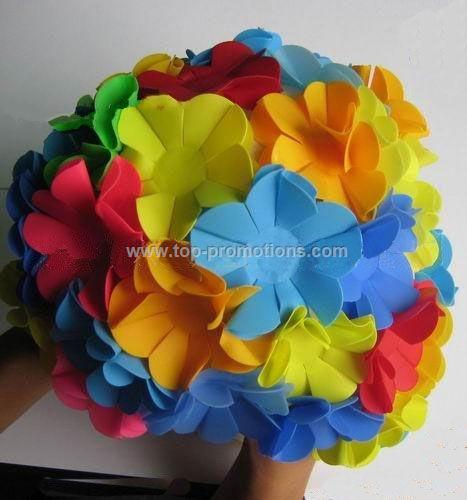 Flower swimming cap