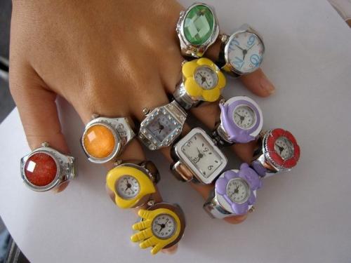 Finger ring watch