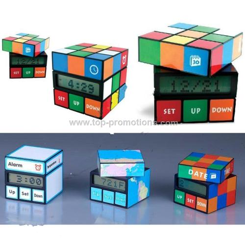 Twist Rubik is s Magic Cube Calendar Clock