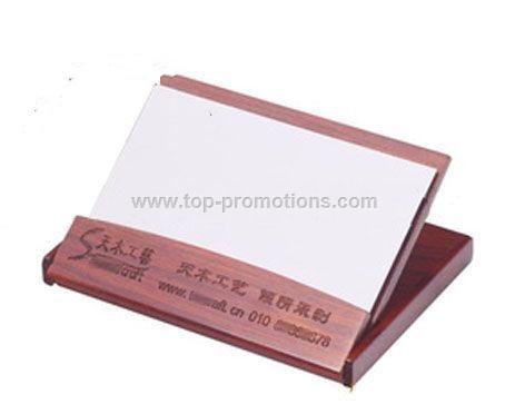 Rosewood folding card holder