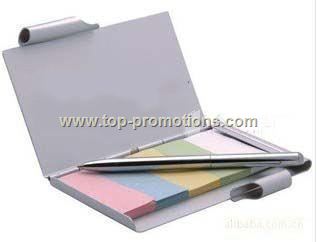 Aluminum Note Pad &holder