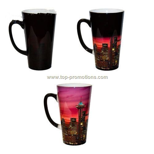 17 oz. Latte Color Changing Sublimation Photo Mug