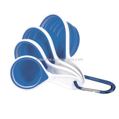 Cool Blue Silicone Measuring Cups